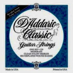 D'ADDARIO J29 - струны для классич. гитары, серебро (Silver), Moderate Tension