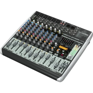 BEHRINGER QX1222USB - микшер, 16 каналов, USB/аудио интерфейс, мик предусил и компр, 7 EQ, Multi FX