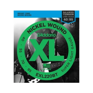 D'ADDARIO EXL220BT - струны для БАС-гитары ,nickel,super soft 40-95