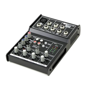 INVOTONE MX5 - микшерный пульт, 1 микрофонный вход, ,XLR и балансный Jack,2 стерео входа