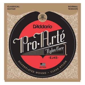 D'ADDARIO EJ45 - струны для классической гитары, серебро (Silver), Normal Tension