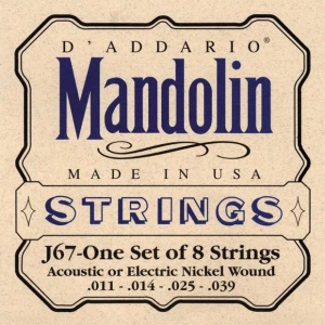 D'ADDARIO J67 - струны для мандолины, Nickel