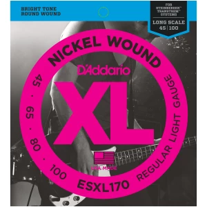 D'ADDARIO ESXL170 - струны для БАС-гитары, Double Ball/Light, 45-100(шарик на 2 концах)