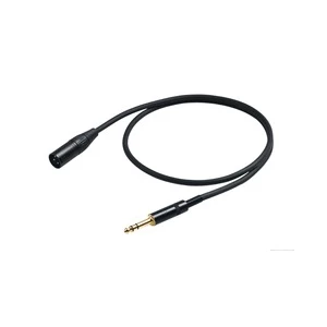 PROEL CHL230LU5 - микрофонный кабель, 6.3 джек стерео <-> XLR (папа), длина 5м