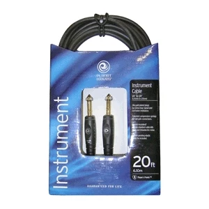 PLANET WAVES PW-G-20 - проф. инструментальный кабель, джек<->джек, длина 6м