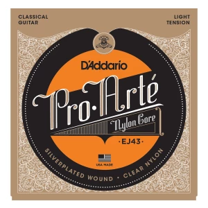 D'ADDARIO EJ43 - струны для классической гитары, серебро (Silver), Light.