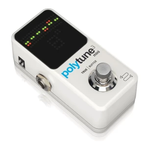 TC ELECTRONIC POLYTUNE 3 MINI - хроматический тюнер с полифоническим режимом и отключаемым буфером