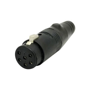 AMPHENOL AP-6-11 - разъем кабельный 6 контактов 'мама ', корпус - пластик, черный