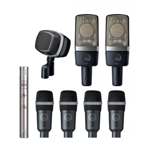 AKG DRUMSET PREMIUM - комплект микроф для ударных инструментов(1x D12VR, 2x C214, 1x C451, 4x D40)