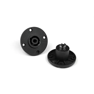 INVOTONE SPK4MR - разъем Speaker Connector блочный, 4pin, мама, круглый фланец, корпус пластик