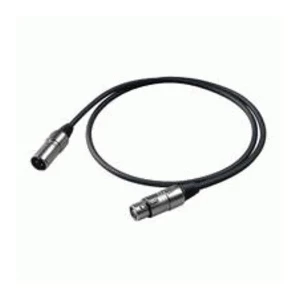 PROEL BULK250LU05 - микрофонный кабель, XLR (папа) <-> XLR (мама), длина - 0.5м