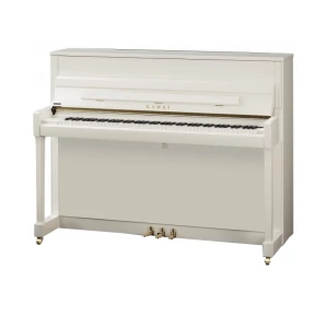 KAWAI K-200 WH/P - пианино, 114х149х57, 208 кг., банкетка (600), цвет белый полированный, механизм M