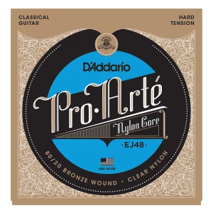 D'ADDARIO EJ48 - струны для классической гитары, Gold, Hard Tension