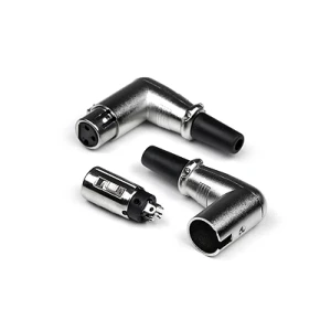INVOTONE XLR3F200C - разъём XLR 3Р, угловой, кабельный, мама, корпус металл/ пластик