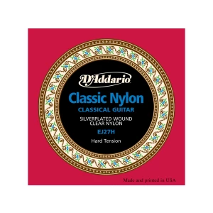 D'ADDARIO EJ27H - струны для классической гитары, серебро (Silver), Hard Tension