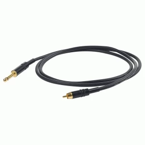 PROEL CHLP220LU3 - сценический кабель, 6.3 джек моно <-> RCA (папа), длина - 3 м