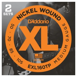 D'ADDARIO EXL160TP - струны для БАС-гитары, Red Long, 050-105, 2 комплекта